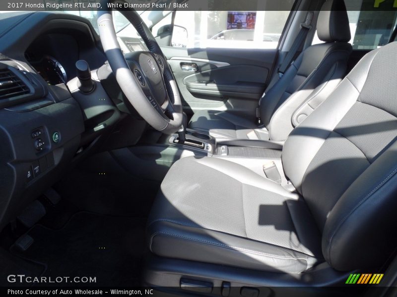 White Diamond Pearl / Black 2017 Honda Ridgeline RTL AWD