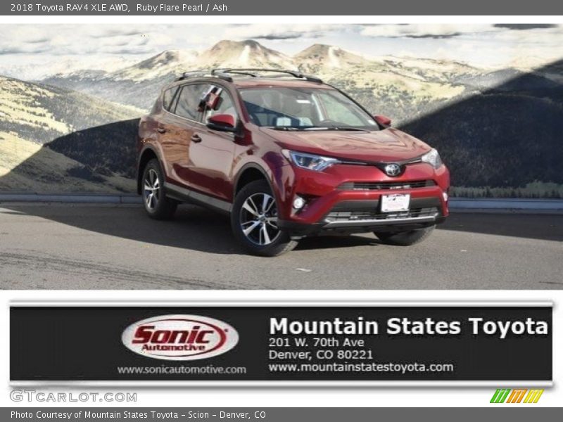 Ruby Flare Pearl / Ash 2018 Toyota RAV4 XLE AWD