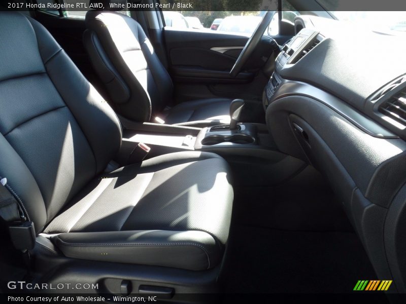 White Diamond Pearl / Black 2017 Honda Ridgeline RTL AWD