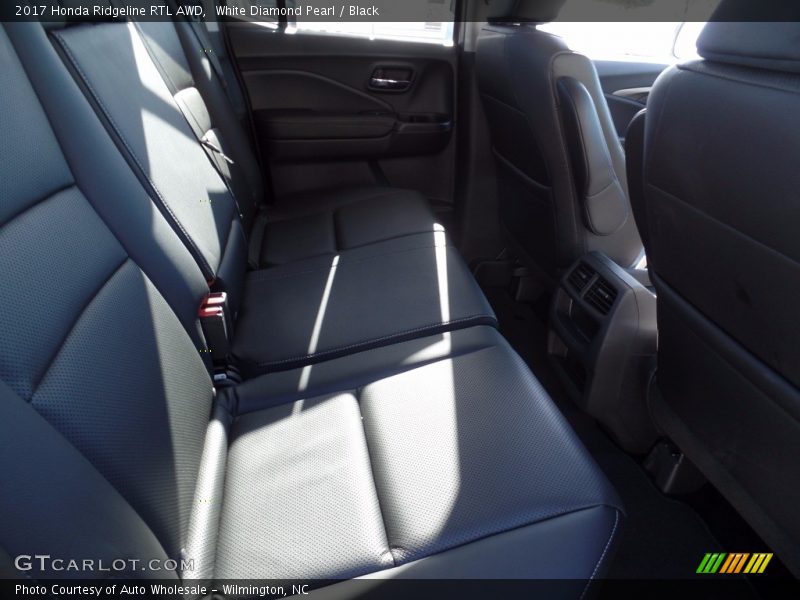White Diamond Pearl / Black 2017 Honda Ridgeline RTL AWD
