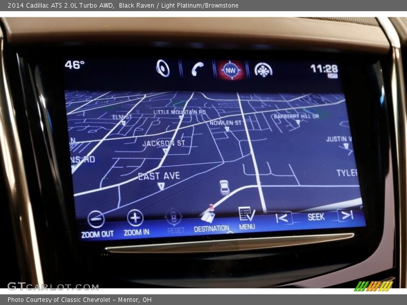 Black Raven / Light Platinum/Brownstone 2014 Cadillac ATS 2.0L Turbo AWD