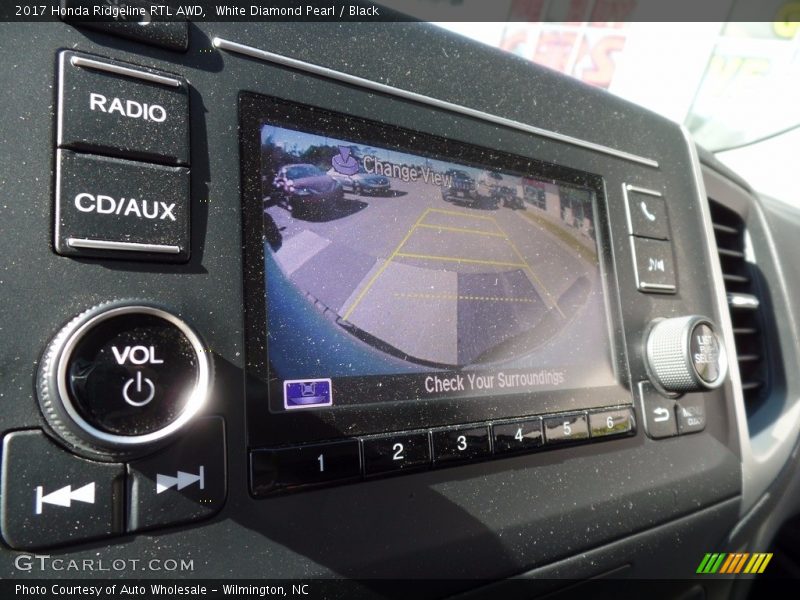 White Diamond Pearl / Black 2017 Honda Ridgeline RTL AWD