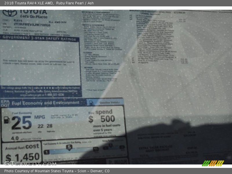 Ruby Flare Pearl / Ash 2018 Toyota RAV4 XLE AWD