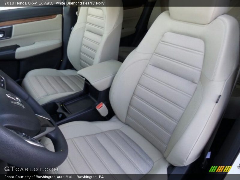 White Diamond Pearl / Ivory 2018 Honda CR-V EX AWD