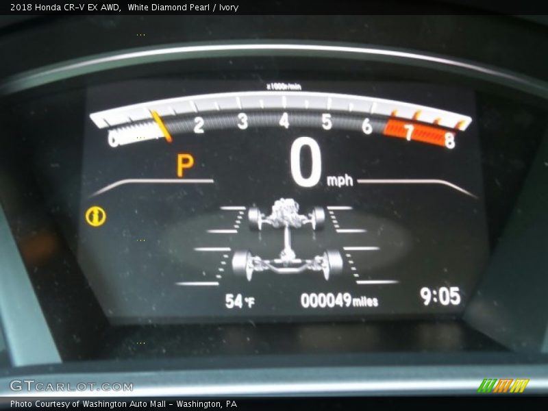 White Diamond Pearl / Ivory 2018 Honda CR-V EX AWD
