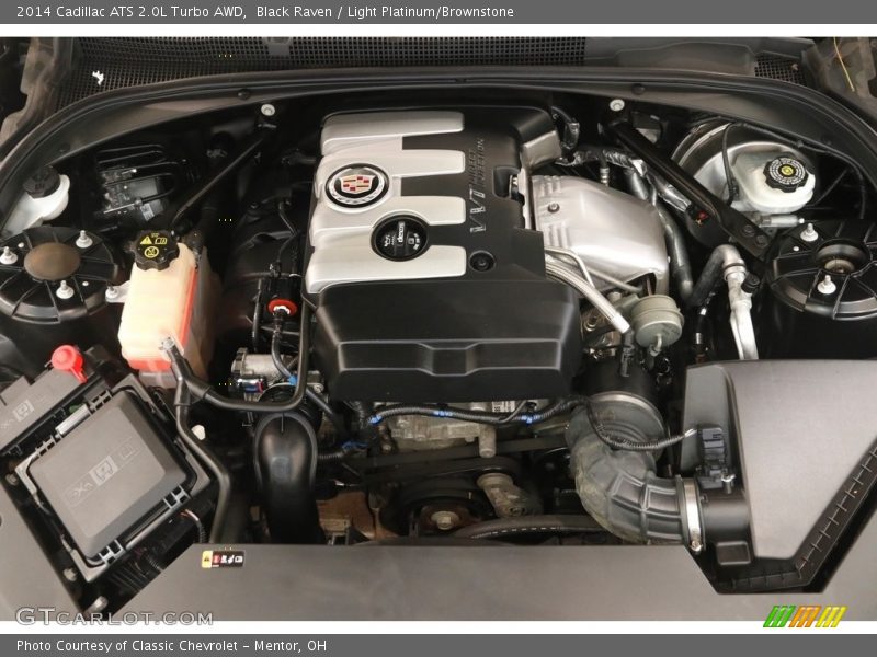Black Raven / Light Platinum/Brownstone 2014 Cadillac ATS 2.0L Turbo AWD