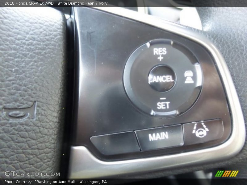 White Diamond Pearl / Ivory 2018 Honda CR-V EX AWD