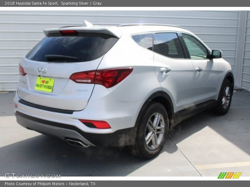 Sparkling Silver / Gray 2018 Hyundai Santa Fe Sport