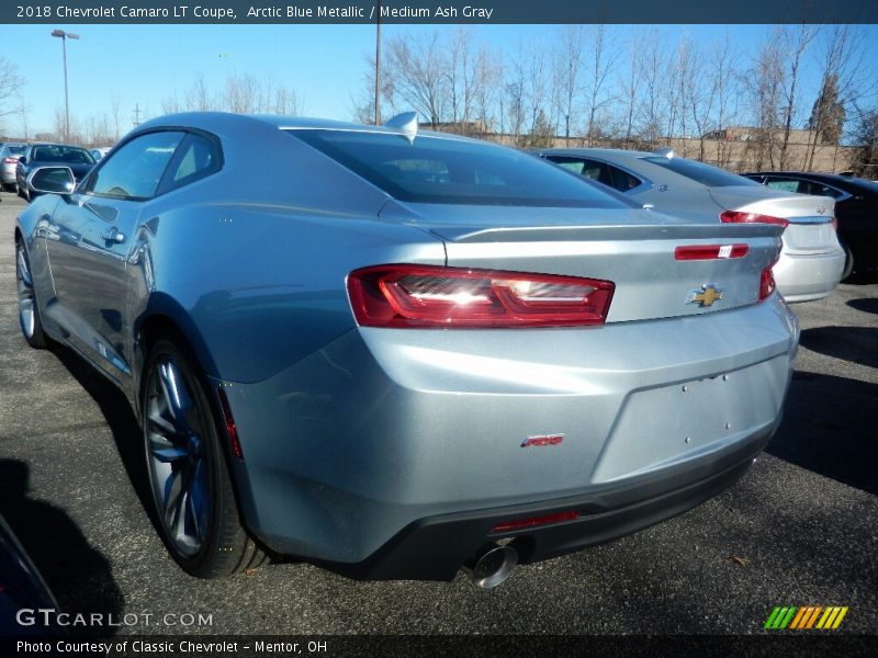 Arctic Blue Metallic / Medium Ash Gray 2018 Chevrolet Camaro LT Coupe