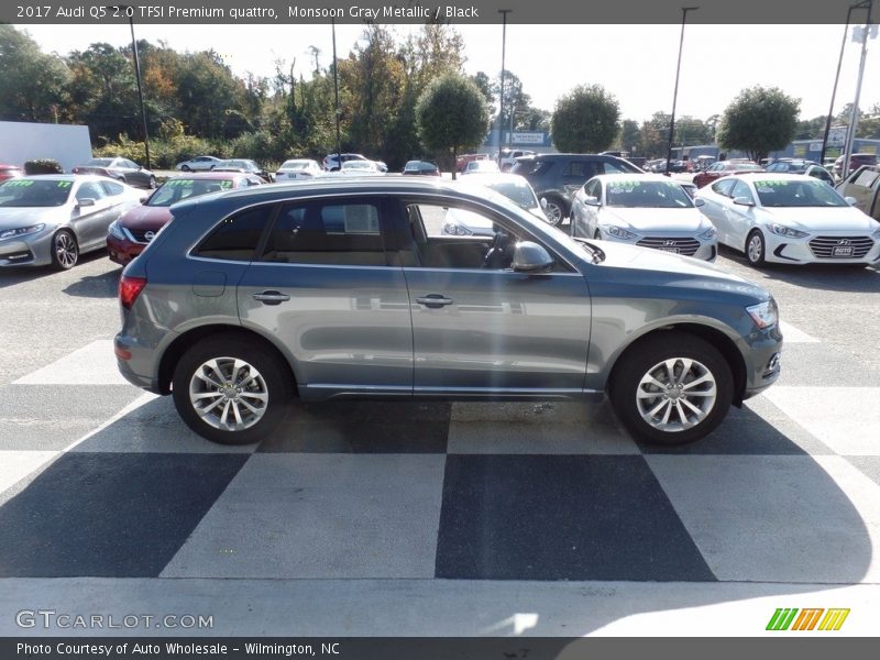 Monsoon Gray Metallic / Black 2017 Audi Q5 2.0 TFSI Premium quattro