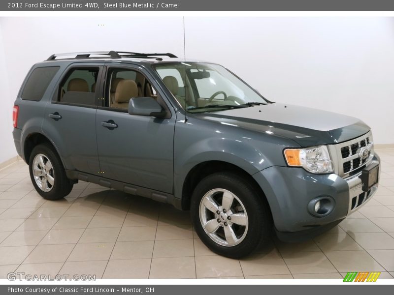 Steel Blue Metallic / Camel 2012 Ford Escape Limited 4WD