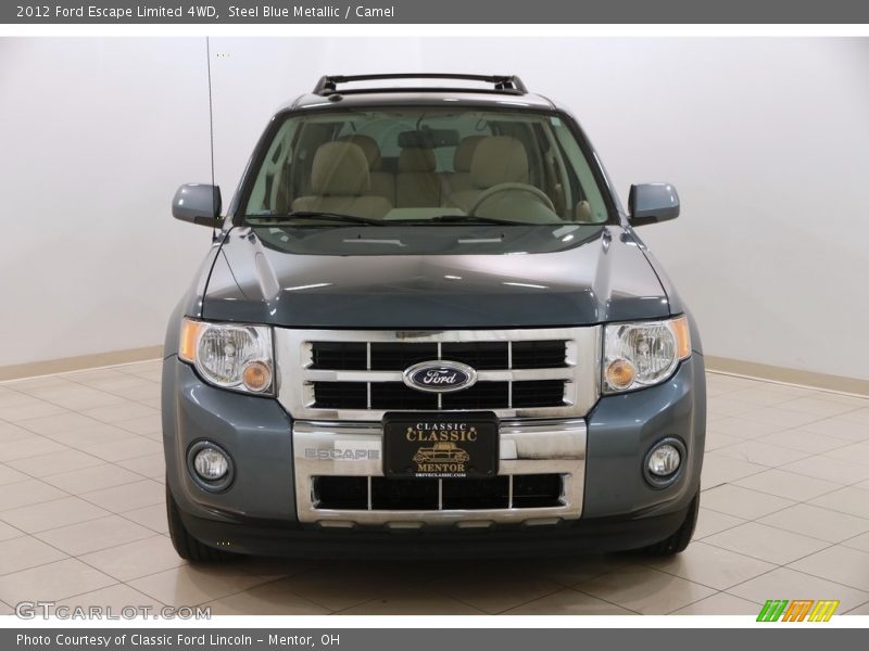 Steel Blue Metallic / Camel 2012 Ford Escape Limited 4WD