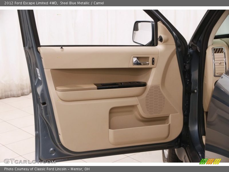 Steel Blue Metallic / Camel 2012 Ford Escape Limited 4WD
