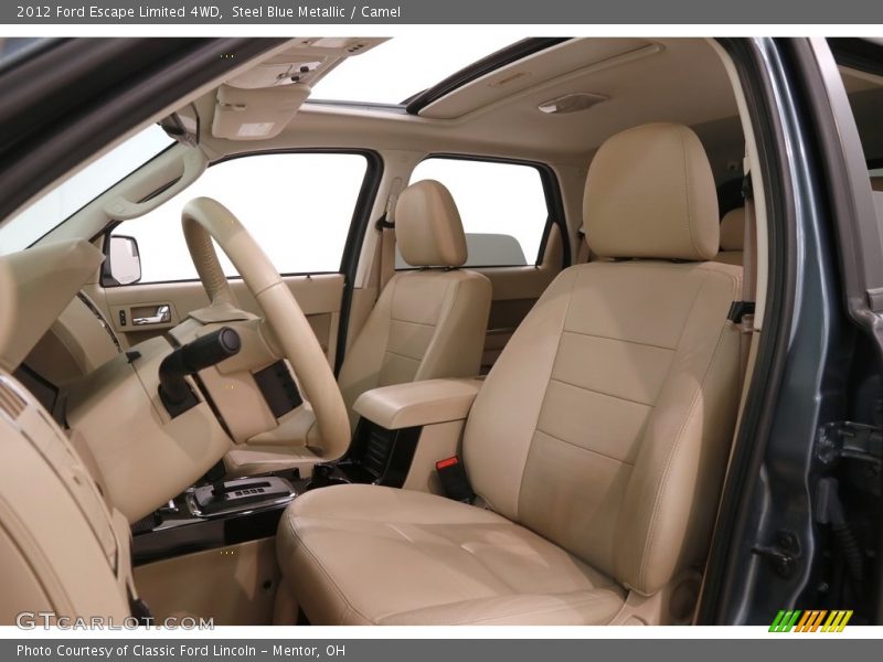 Steel Blue Metallic / Camel 2012 Ford Escape Limited 4WD