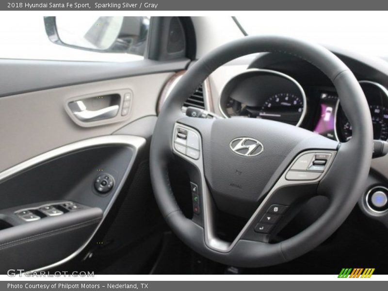 Sparkling Silver / Gray 2018 Hyundai Santa Fe Sport