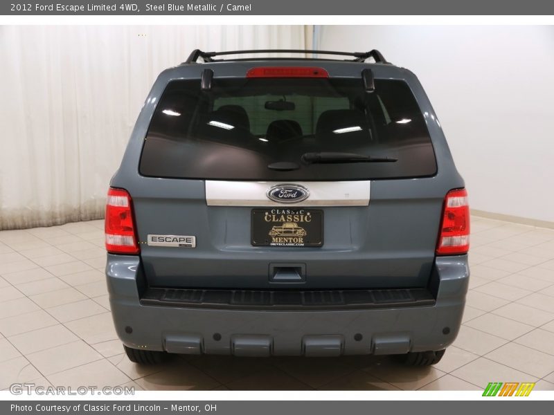 Steel Blue Metallic / Camel 2012 Ford Escape Limited 4WD