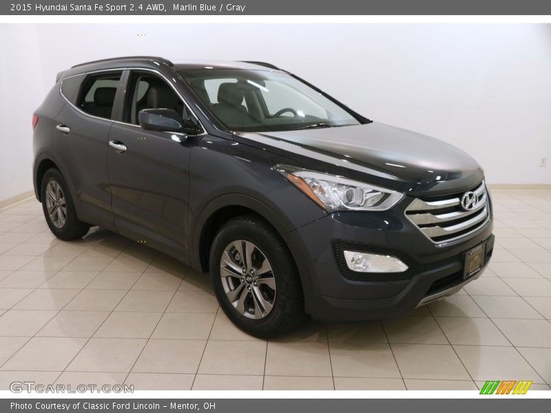 Marlin Blue / Gray 2015 Hyundai Santa Fe Sport 2.4 AWD