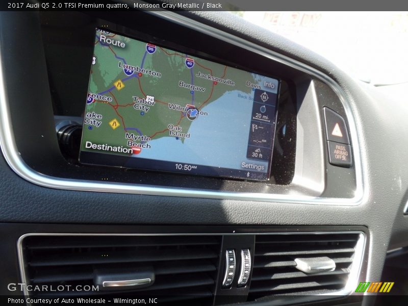 Monsoon Gray Metallic / Black 2017 Audi Q5 2.0 TFSI Premium quattro