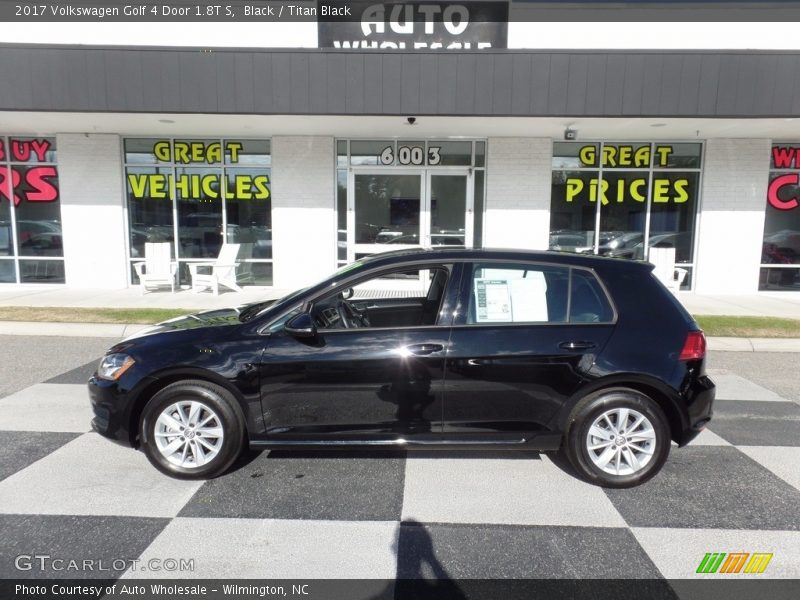 Black / Titan Black 2017 Volkswagen Golf 4 Door 1.8T S