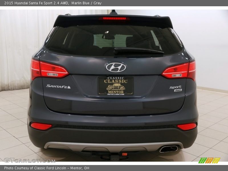 Marlin Blue / Gray 2015 Hyundai Santa Fe Sport 2.4 AWD