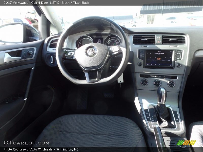 Black / Titan Black 2017 Volkswagen Golf 4 Door 1.8T S