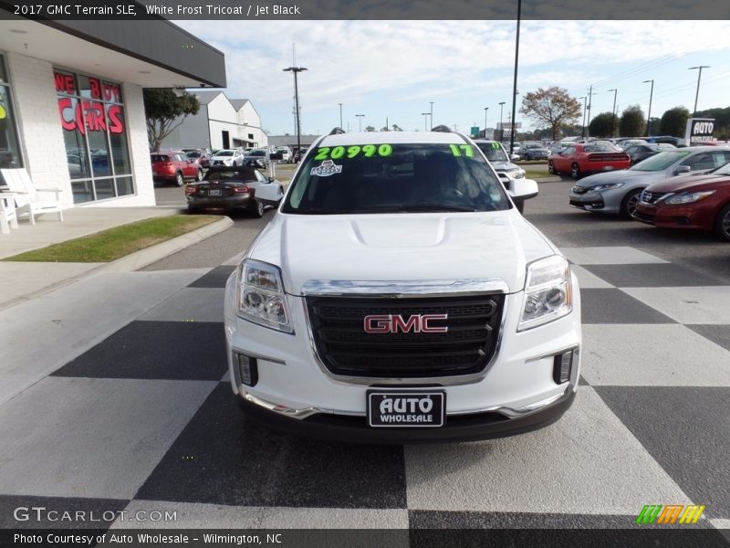 White Frost Tricoat / Jet Black 2017 GMC Terrain SLE