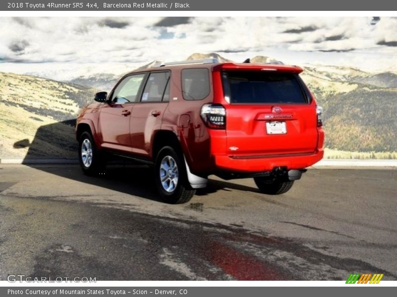 Barcelona Red Metallic / Black 2018 Toyota 4Runner SR5 4x4