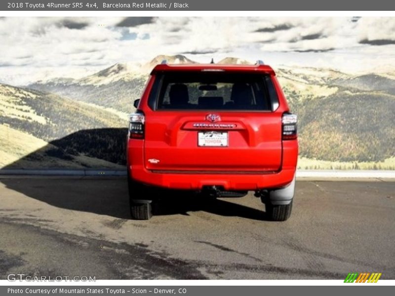 Barcelona Red Metallic / Black 2018 Toyota 4Runner SR5 4x4