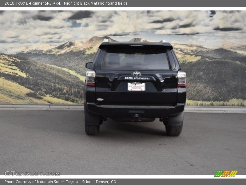 Midnight Black Metallic / Sand Beige 2018 Toyota 4Runner SR5 4x4