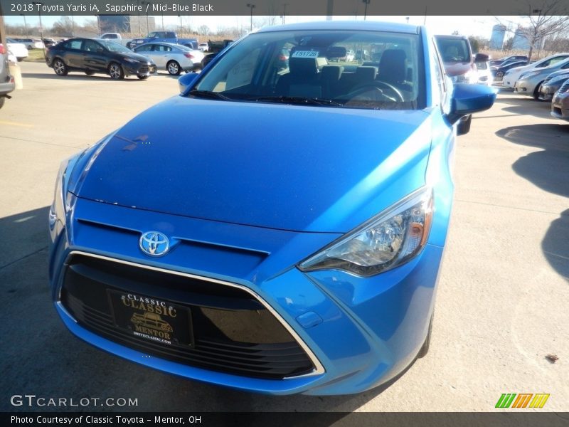 Sapphire / Mid-Blue Black 2018 Toyota Yaris iA