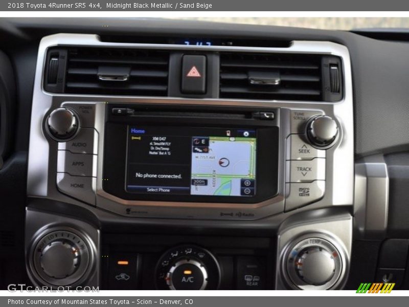 Midnight Black Metallic / Sand Beige 2018 Toyota 4Runner SR5 4x4