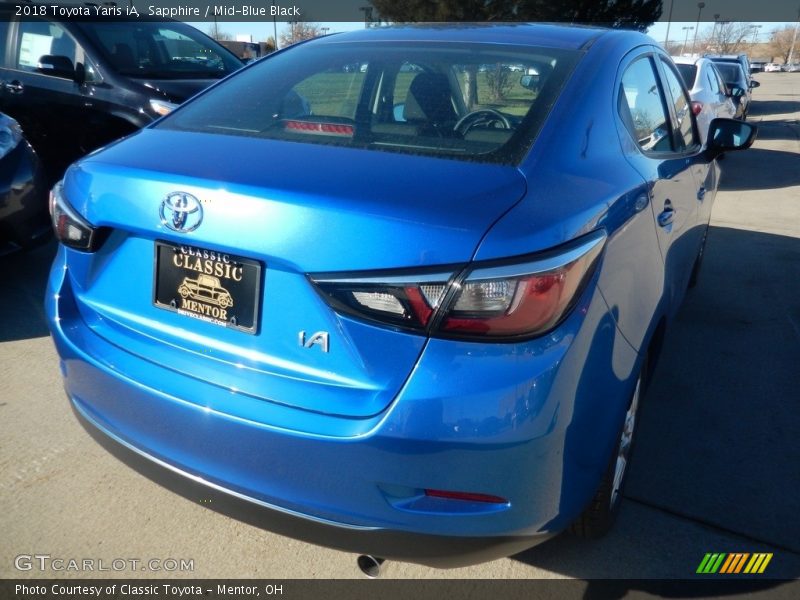 Sapphire / Mid-Blue Black 2018 Toyota Yaris iA