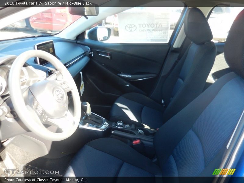 Sapphire / Mid-Blue Black 2018 Toyota Yaris iA