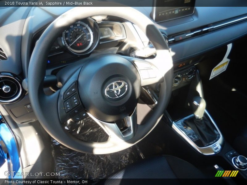Sapphire / Mid-Blue Black 2018 Toyota Yaris iA