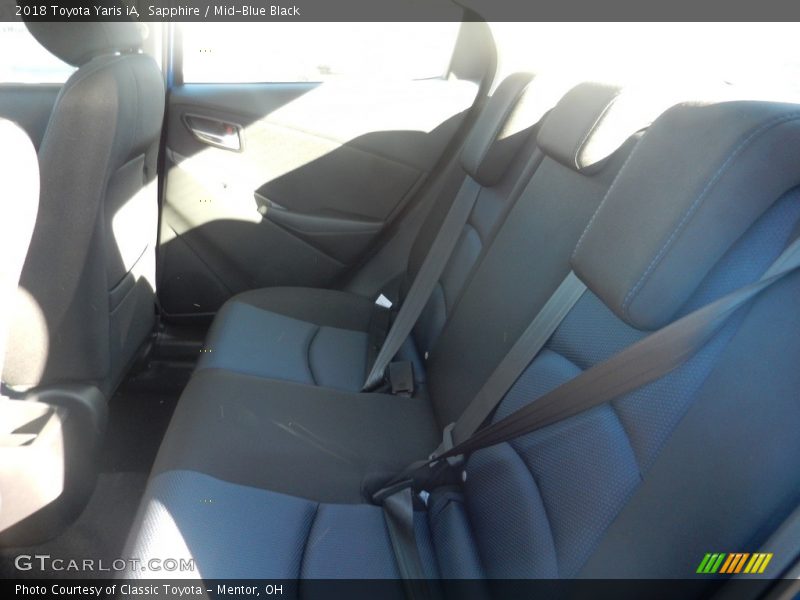 Sapphire / Mid-Blue Black 2018 Toyota Yaris iA