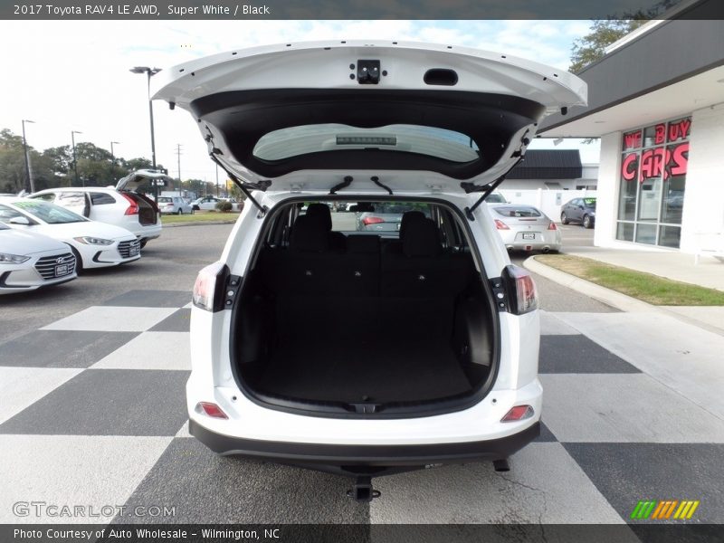 Super White / Black 2017 Toyota RAV4 LE AWD