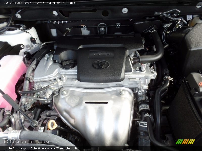 Super White / Black 2017 Toyota RAV4 LE AWD