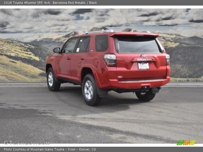 Barcelona Red Metallic / Black 2018 Toyota 4Runner SR5 4x4
