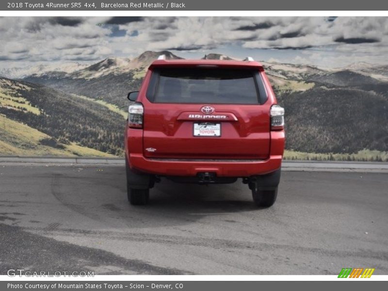 Barcelona Red Metallic / Black 2018 Toyota 4Runner SR5 4x4