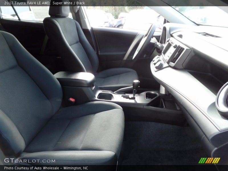 Super White / Black 2017 Toyota RAV4 LE AWD