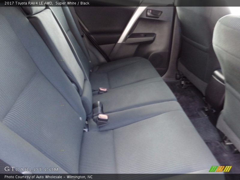 Super White / Black 2017 Toyota RAV4 LE AWD