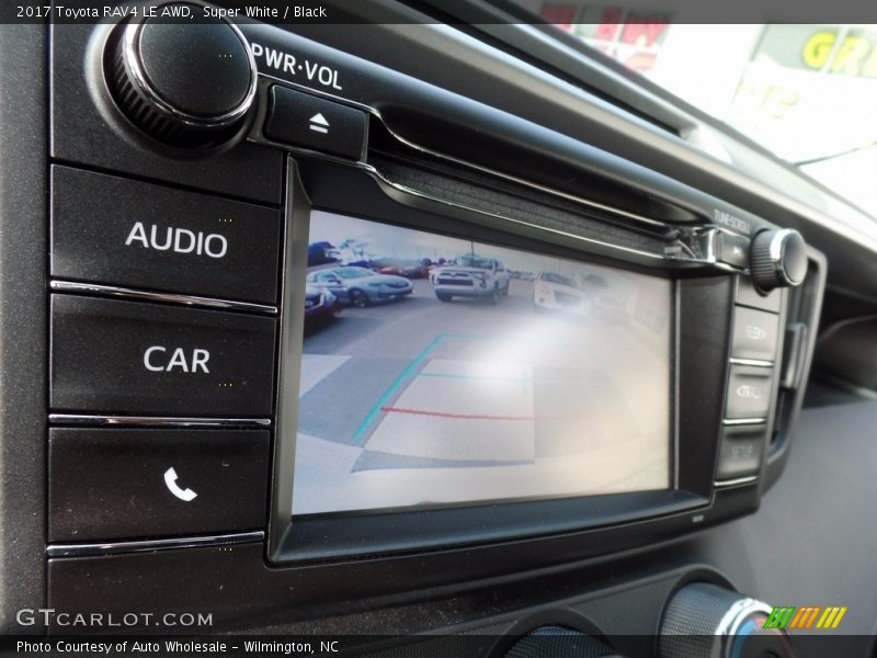 Super White / Black 2017 Toyota RAV4 LE AWD