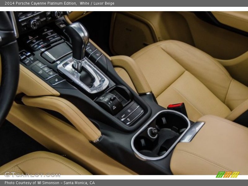 White / Luxor Beige 2014 Porsche Cayenne Platinum Edition