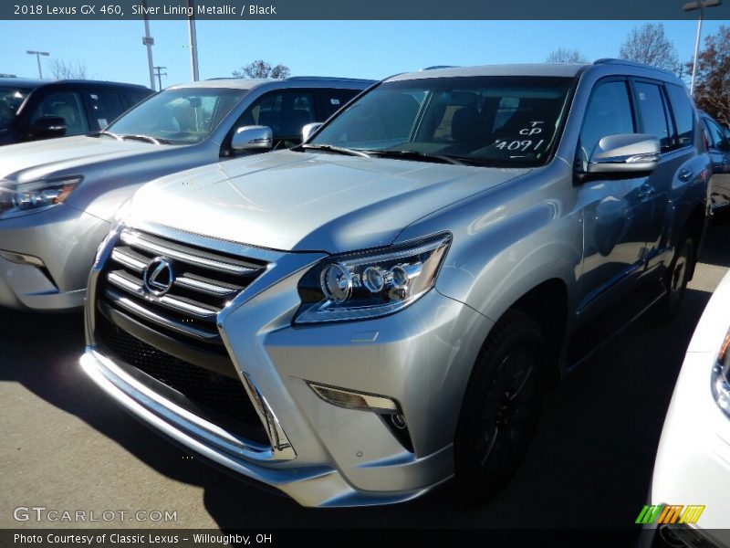 Silver Lining Metallic / Black 2018 Lexus GX 460