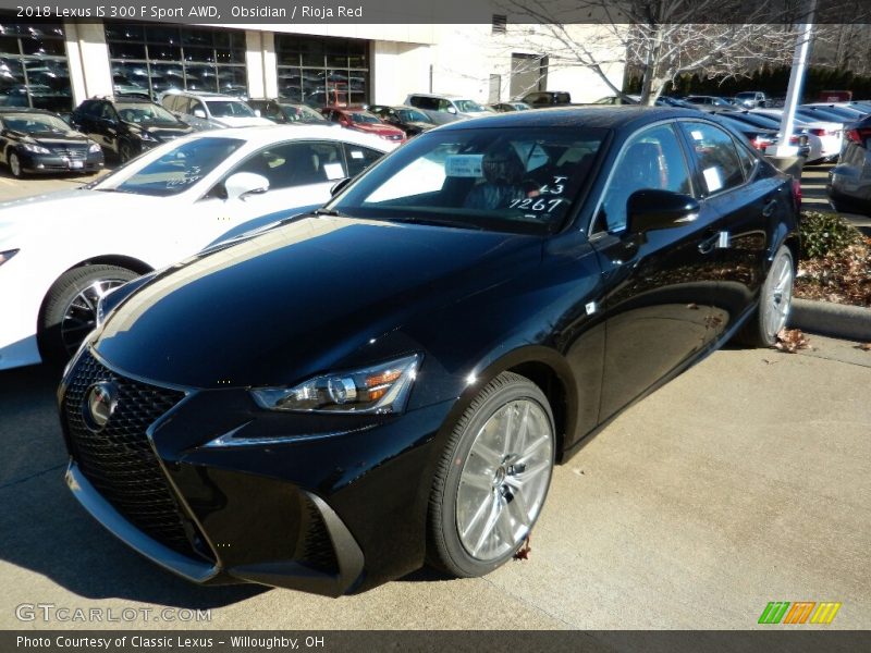 Obsidian / Rioja Red 2018 Lexus IS 300 F Sport AWD