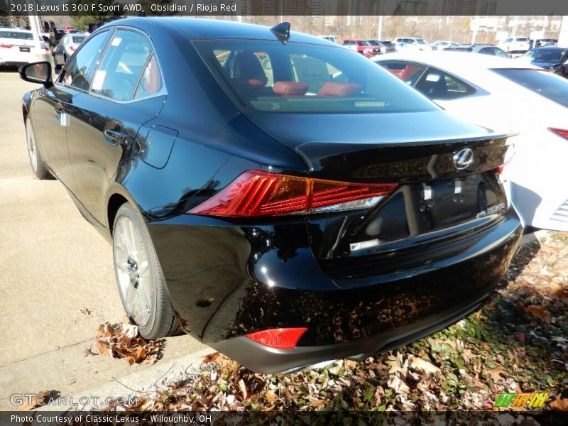 Obsidian / Rioja Red 2018 Lexus IS 300 F Sport AWD