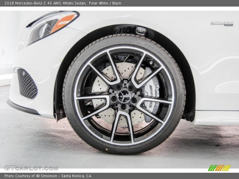 Polar White / Black 2018 Mercedes-Benz C 43 AMG 4Matic Sedan