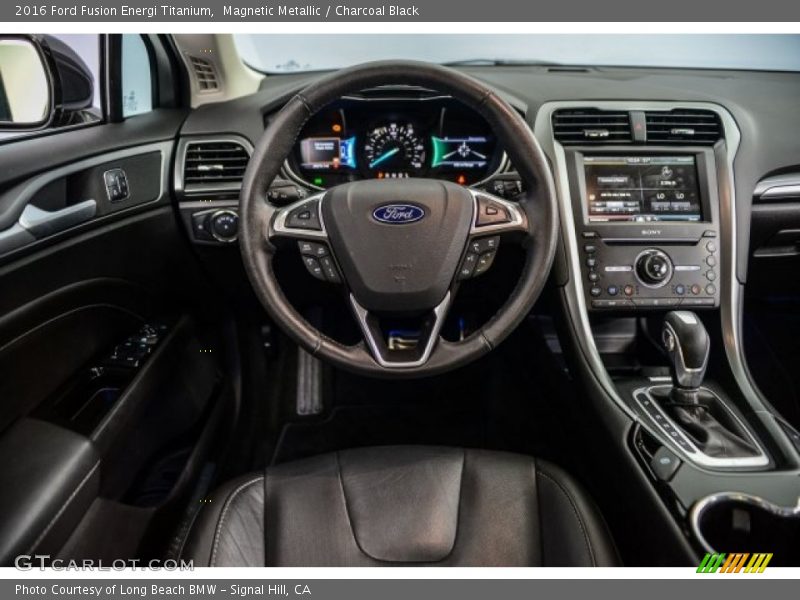 Magnetic Metallic / Charcoal Black 2016 Ford Fusion Energi Titanium