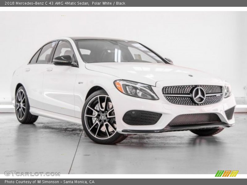 Polar White / Black 2018 Mercedes-Benz C 43 AMG 4Matic Sedan