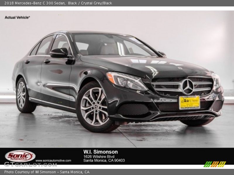 Black / Crystal Grey/Black 2018 Mercedes-Benz C 300 Sedan